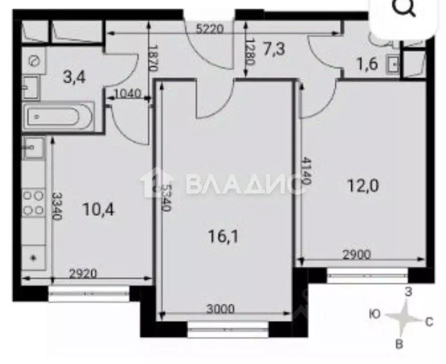 2-к кв. Московская область, Ленинский городской округ, пос. Развилка ... - Фото 2