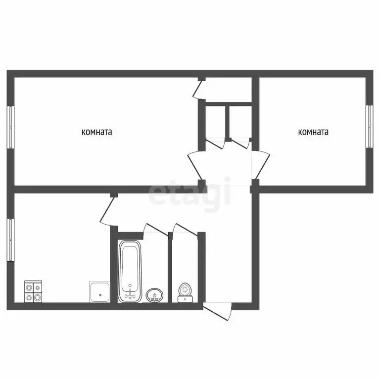 2-комнатная квартира: Ижевск, улица 30 лет Победы, 31 (45.5 м) - Фото 1