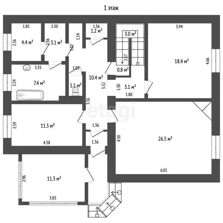 Дом в Челябинская область, Чебаркульский муниципальный округ, деревня ... - Фото 2