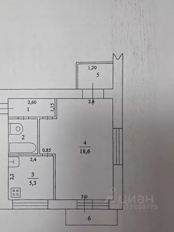 1-к кв. Московская область, Дмитровский муниципальный округ, с. ... - Фото 2