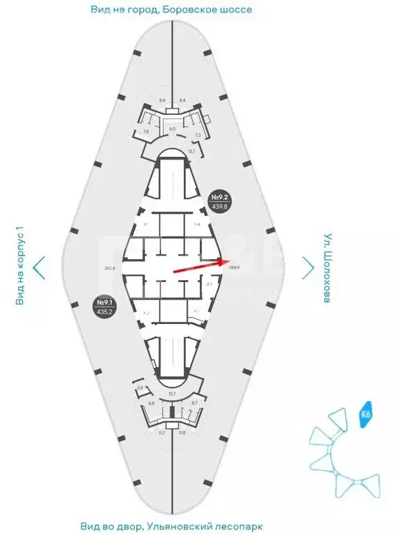 Офис (439.8 м) - Фото 2