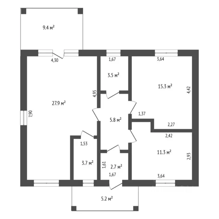 Коттедж в Тюменская область, Тюменский муниципальный округ, с. Успенка ... - Фото 2