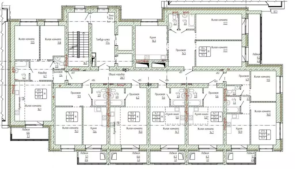 2-комнатная квартира: Алтайский край, Новоалтайск (54.9 м) - Фото 1