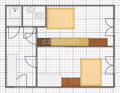 2-к кв. Брянская область, Брянск Вокзальная ул., 152 (35.3 м) - Фото 2