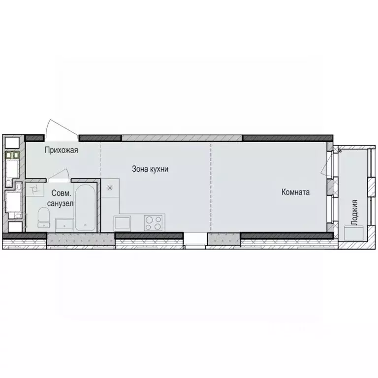 Студия Татарстан, Казань Седьмое Небо жилрайон, Унай жилой комплекс ... - Фото 1