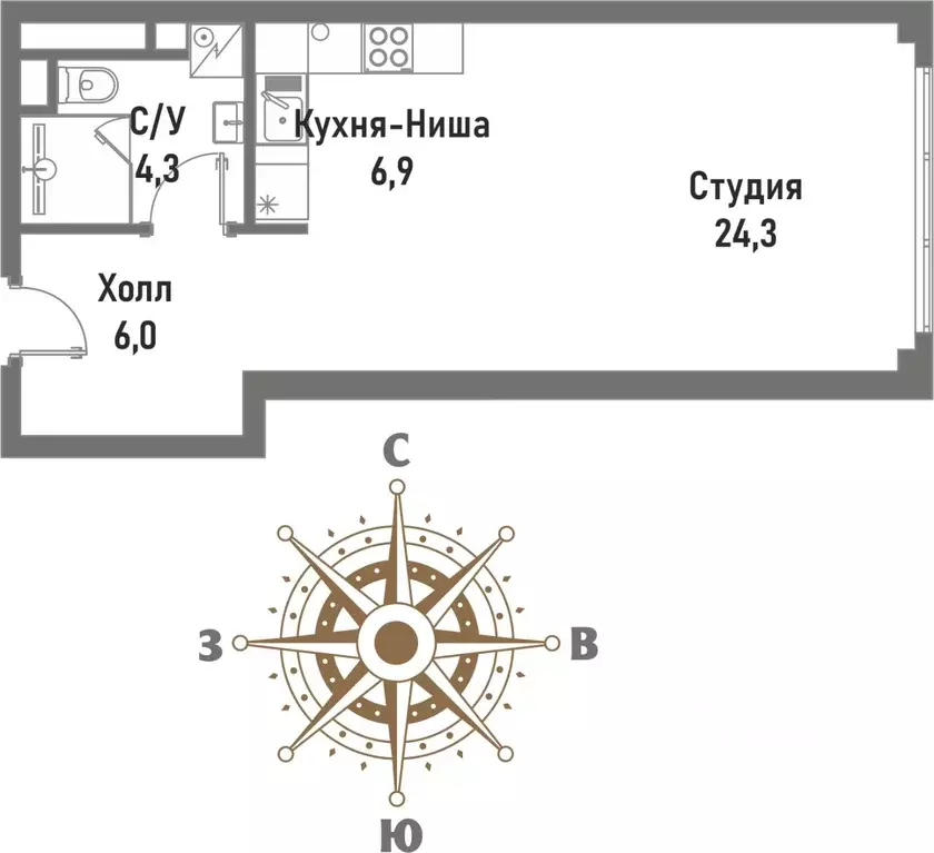 1-к кв. Москва Рубцовско-Дворцовая ул., 4 (41.5 м) - Фото 0