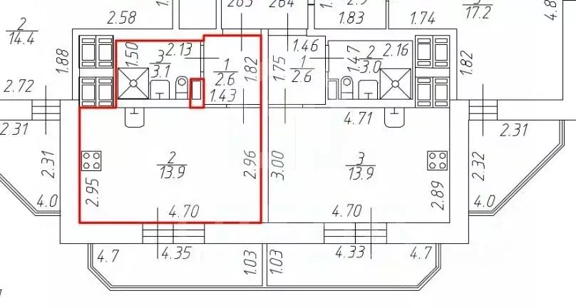 Студия Санкт-Петербург Усть-Славянка тер., ул. Славянская, 8 (19.6 м) - Фото 2