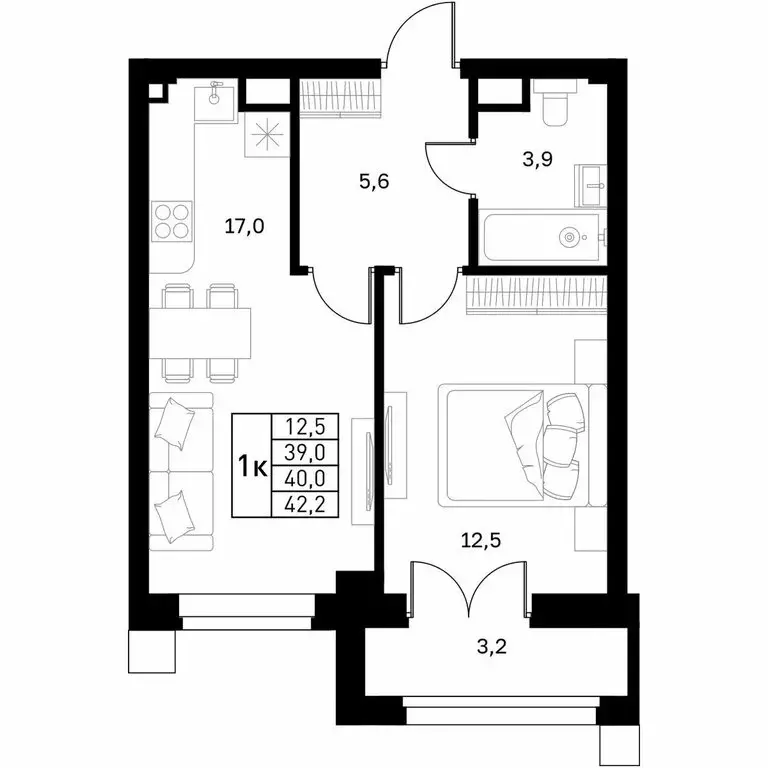 1-комнатная квартира: Нижний Новгород, улица 50-летия Победы, 23 (40 ... - Фото 1