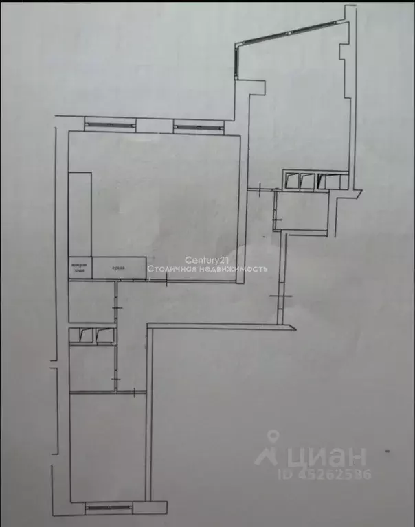 3-к кв. Московская область, Красногорск Вокзальная ул., 17А (85.0 м) - Фото 2