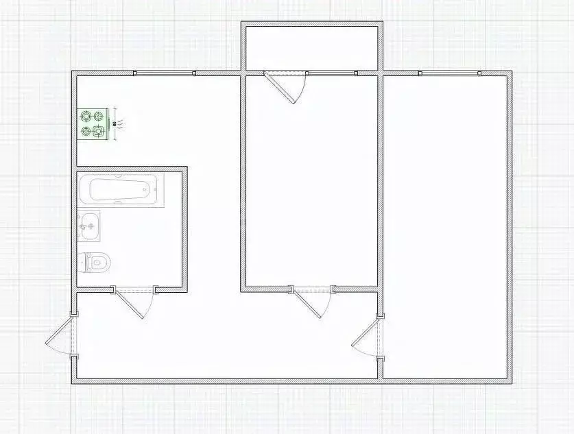 2-к кв. Тульская область, Тула Советская ул., 17 (43.3 м) - Фото 2