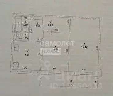 2-к кв. Ульяновская область, Ульяновск ул. Рябикова, 122 (57.0 м) - Фото 2