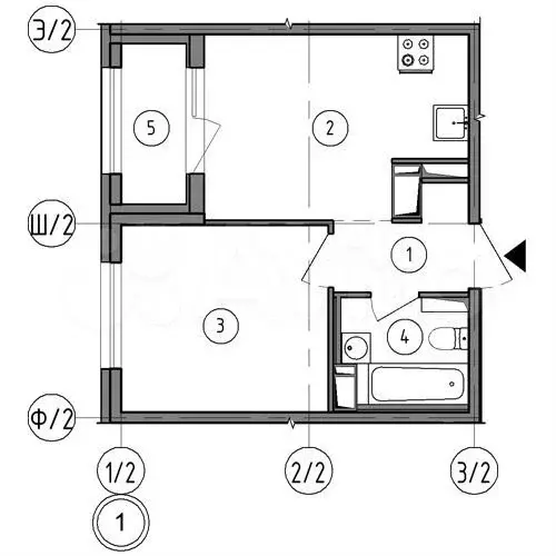 1-к. квартира, 32,4 м, 15/18 эт. - Фото 1