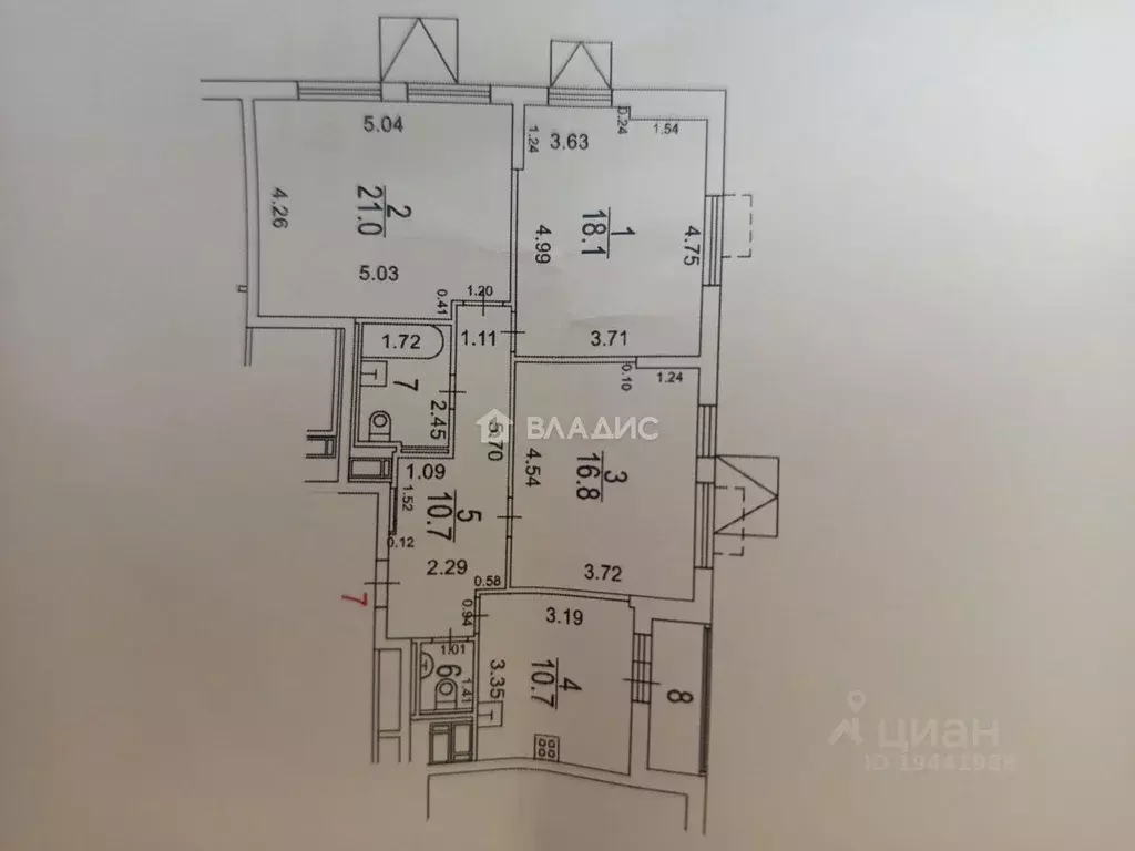 3-к кв. Москва Ставропольская ул., 1 (83.0 м) - Фото 1