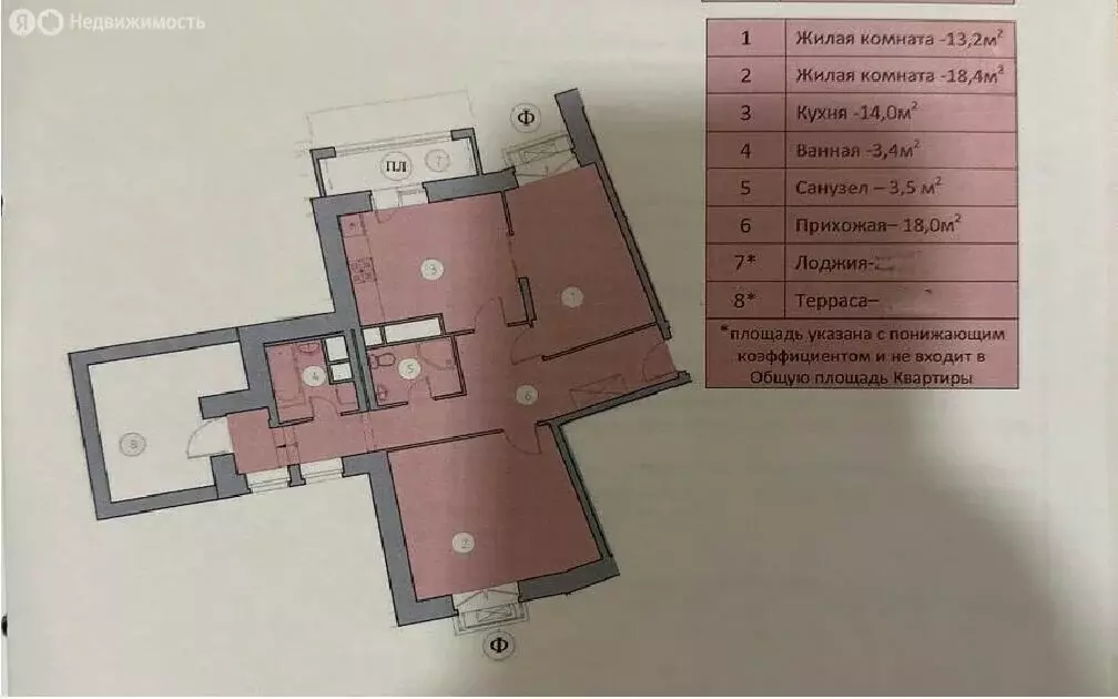 2-комнатная квартира: село Лайково, микрорайон Город-Событие, 70 (73.5 ... - Фото 1