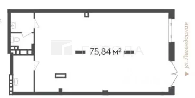 Офис в Новосибирская область, Новосибирск Кедровая ул., 79 (76 м) - Фото 2