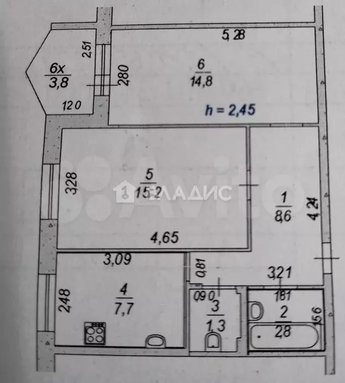 2-к. квартира, 50,4 м, 8/9 эт. - Фото 0