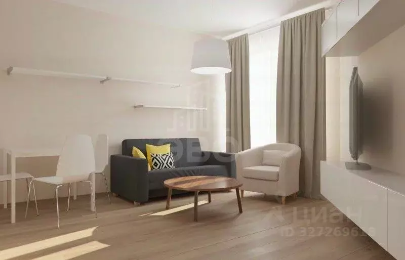 Студия Санкт-Петербург ул. Оптиков, 34К1 (29.0 м) - Фото 2