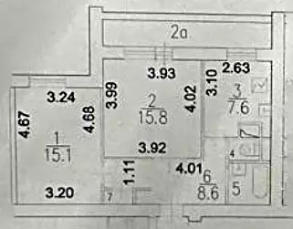 Продаётся 2-к квартира, 51.8 м - Фото 0