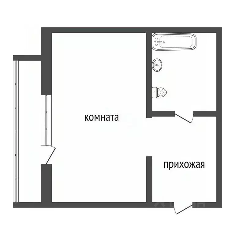 Студия Иркутская область, Иркутск ул. Пискунова, 148/1 (23.6 м) - Фото 2