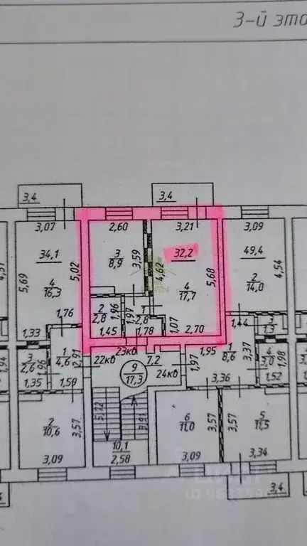 1-к кв. Бурятия, Улан-Удэ ул. Москалева, 4 (32.2 м) - Фото 2