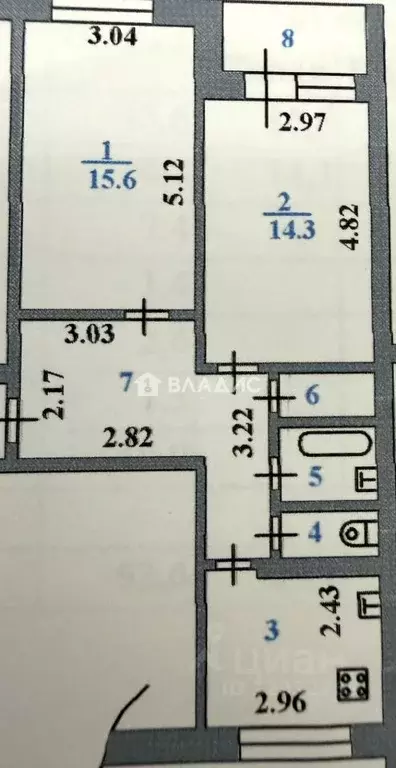 2-к кв. Пензенская область, Пенза просп. Строителей, 25 (53.0 м) - Фото 2