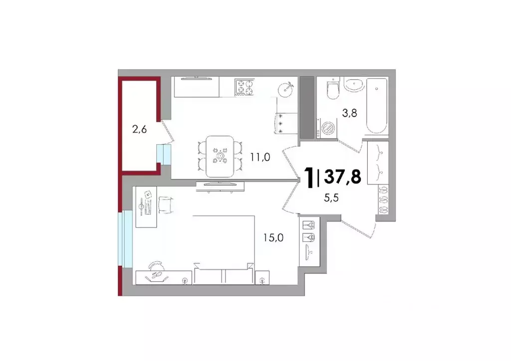 1-к кв. Тверская область, Калининский муниципальный округ, д. Батино ... - Фото 1