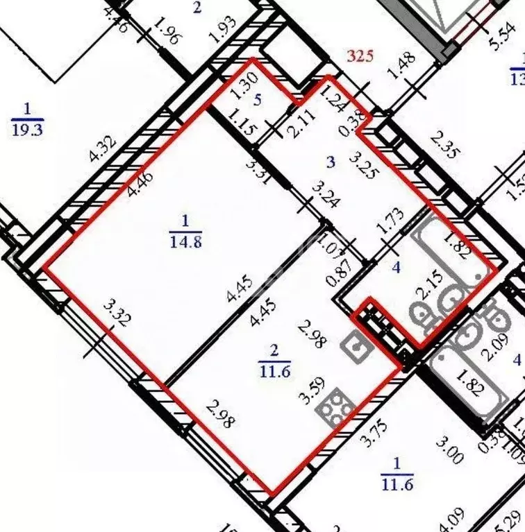 1-к кв. Свердловская область, Екатеринбург ул. Академика Парина, 35 ... - Фото 2