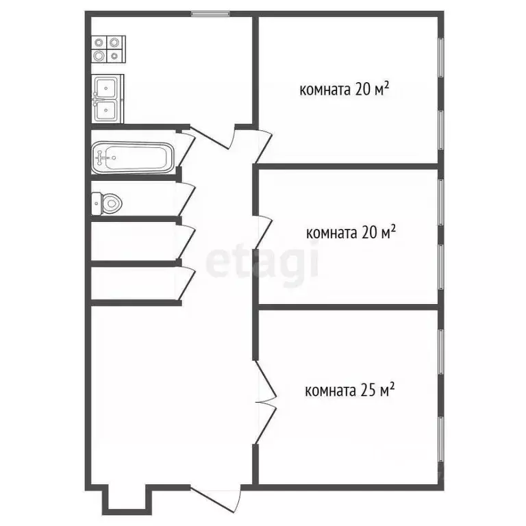 3-к кв. Санкт-Петербург Литейный просп., 27 (82.1 м) - Фото 1