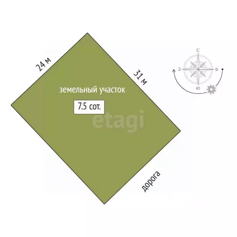 Участок в Тамбовская область, Тамбов ул. Имени Александра Смирнова, 26 ... - Фото 2
