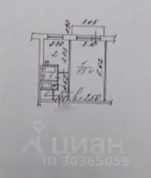 1-к кв. Кемеровская область, Новокузнецк Транспортная ул., 67 (30.5 м) - Фото 2