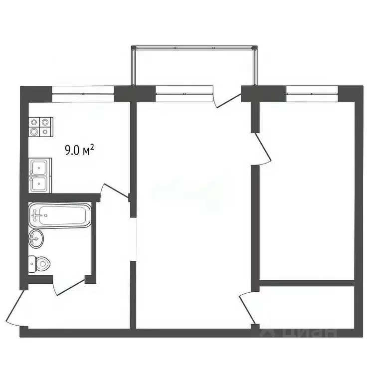 2-к кв. Москва Дубининская ул., 65К1 (48.0 м) - Фото 2