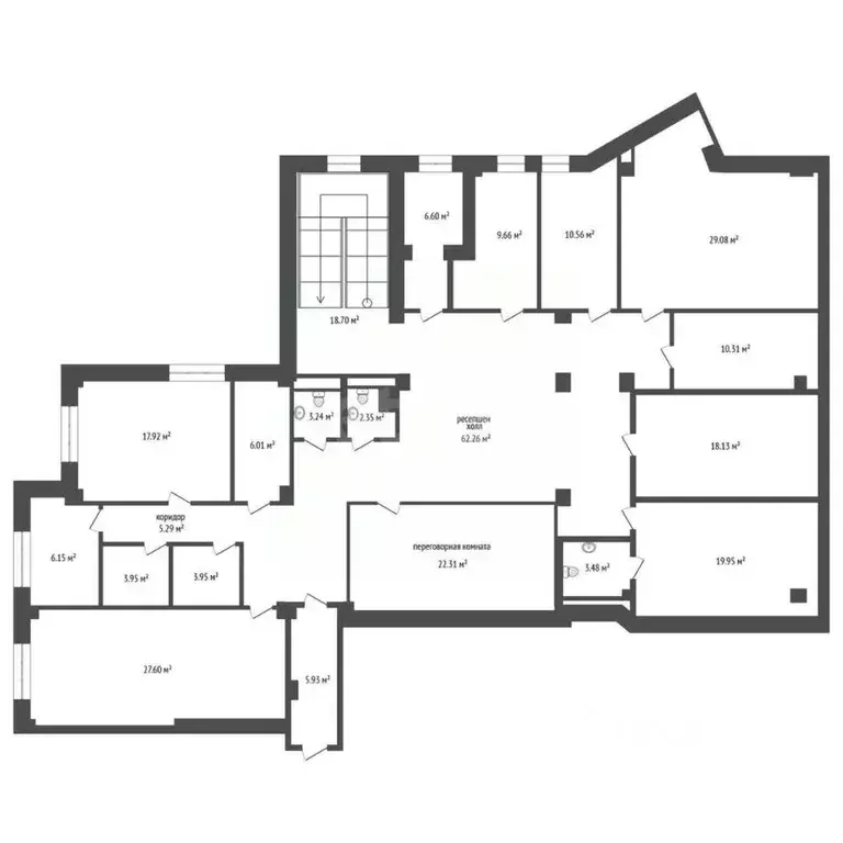 Офис в Тюменская область, Тюмень ул. Малыгина, 2 (304 м) - Фото 0