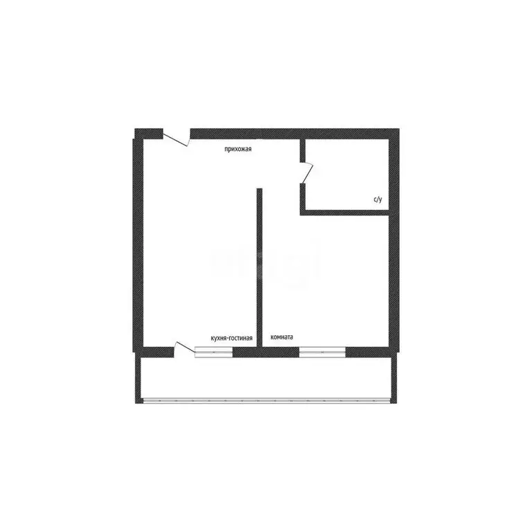 1-комнатная квартира: Курган, Солнечный бульвар, 12А (35.3 м) - Фото 0