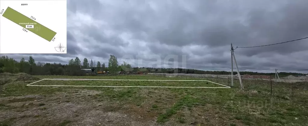 Участок в Ленинградская область, Всеволожский район, Агалатовское ... - Фото 1