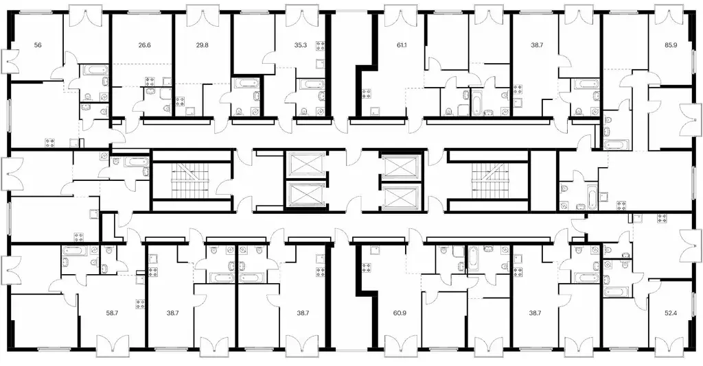 Студия Москва Барклая 6 жилой комплекс, к7 (26.6 м) - Фото 1