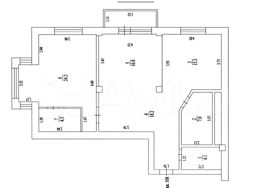 2-к. квартира, 90 м, 6/16 эт. - Фото 0