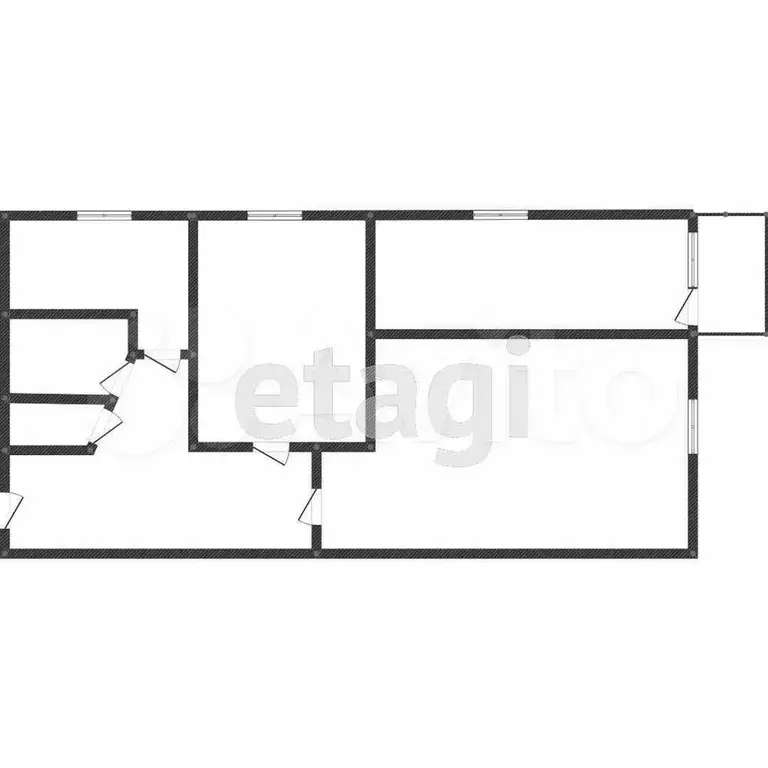 3-к. квартира, 53 м, 2/5 эт. - Фото 0