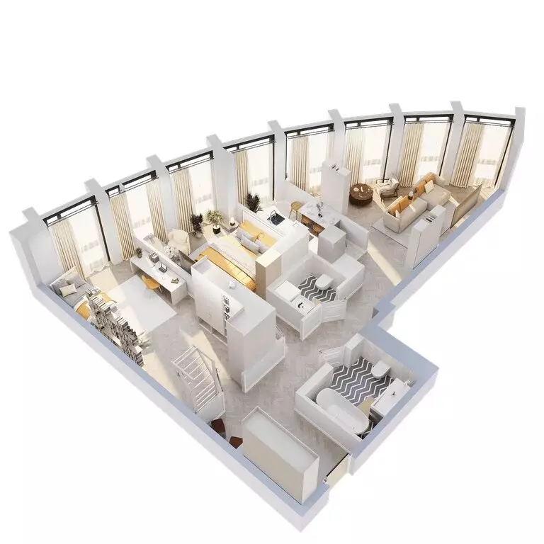 3-комнатная квартира: Иркутск, Октябрьский округ, жилой комплекс ... - Фото 1