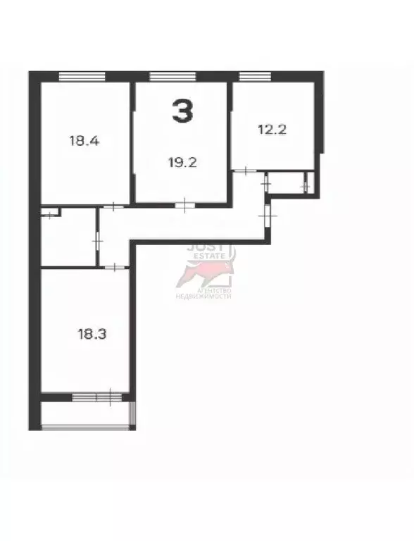 3-к кв. Москва Фестивальная ул., 15К2 (86.4 м) - Фото 2