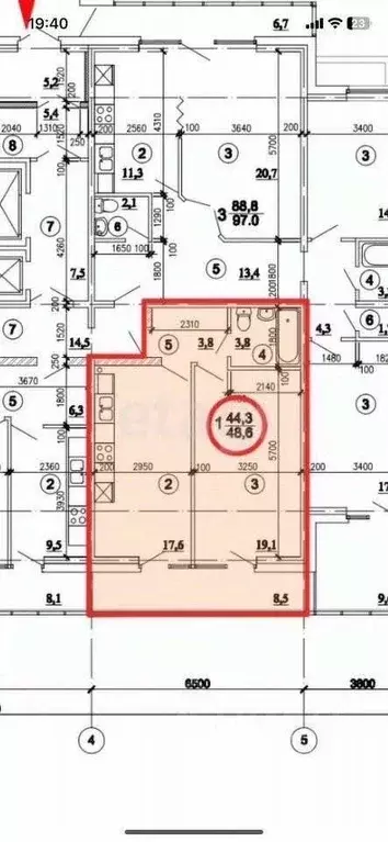 1-к кв. Иркутская область, Иркутск Байкальская ул., 236В/1 (52.4 м) - Фото 2