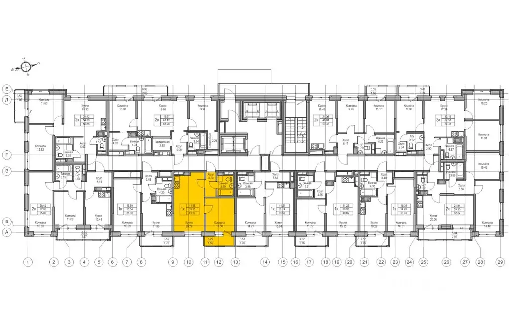 1-к кв. Санкт-Петербург ул. Ивинская, 1к3 (39.55 м) - Фото 1