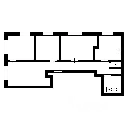 4-к кв. Санкт-Петербург просп. Кима, 13 (88.9 м) - Фото 2