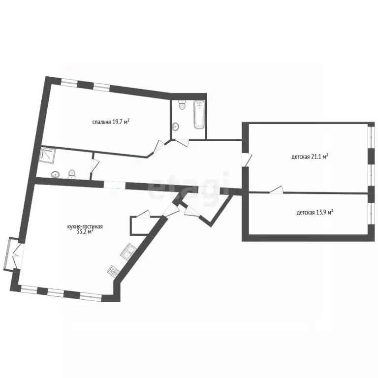 4-к кв. Санкт-Петербург Пионерская ул., 35 (114.0 м) - Фото 0