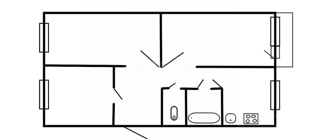 3-к кв. Забайкальский край, Чита ул. Красных Коммунаров, 21 (69.6 м) - Фото 2