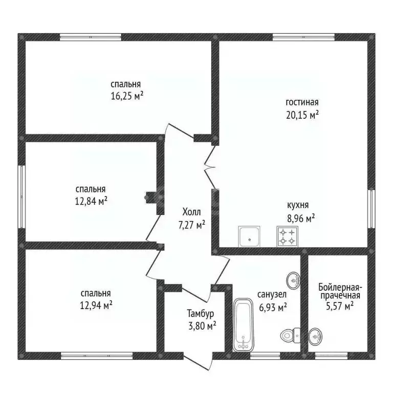 Дом в Башкортостан, Иглинский район, Акбердинский сельсовет, с. ... - Фото 2