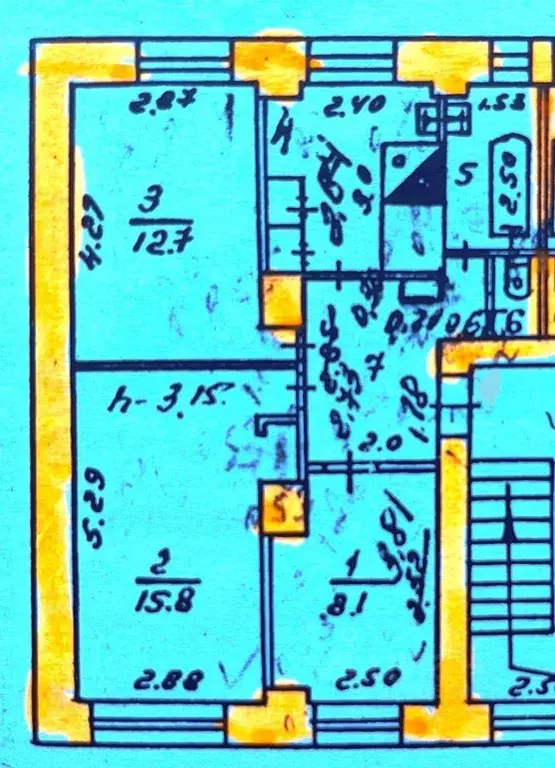 3-к кв. Кемеровская область, Новокузнецк ул. Кирова, 25 (57.0 м) - Фото 0