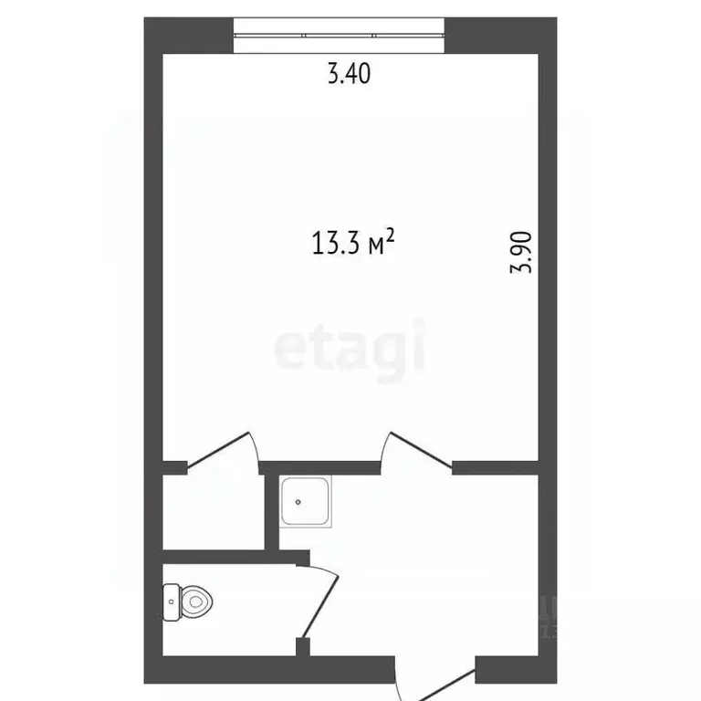 Студия Томская область, Томск Транспортная ул., 2 (18.3 м) - Фото 2