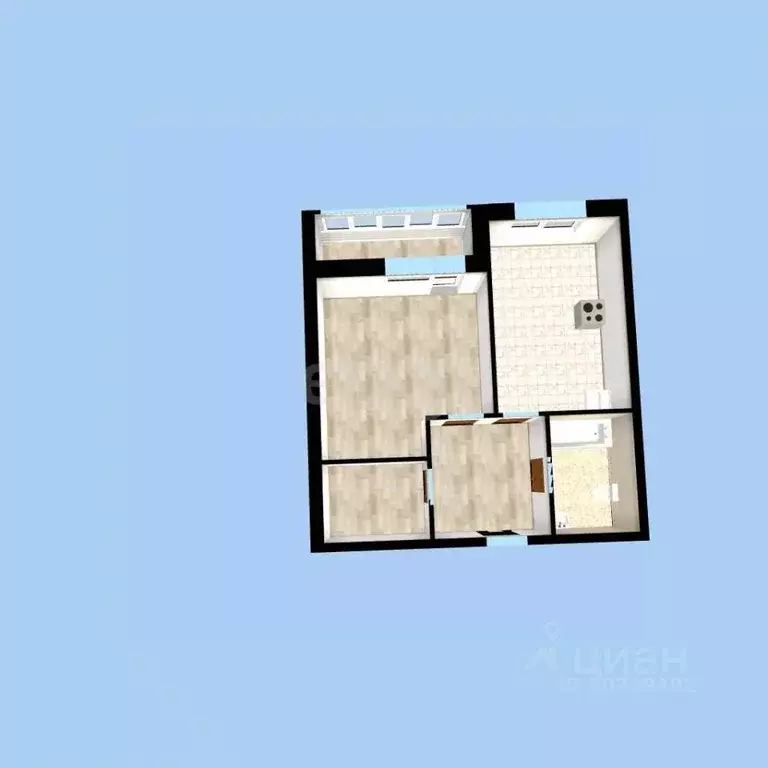 1-к кв. Башкортостан, Уфа ул. Майора Доставалова, 3 (35.07 м) - Фото 2