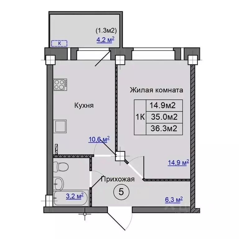 1-к кв. Псковская область, Псковский район, Завеличенская волость, д. ... - Фото 1