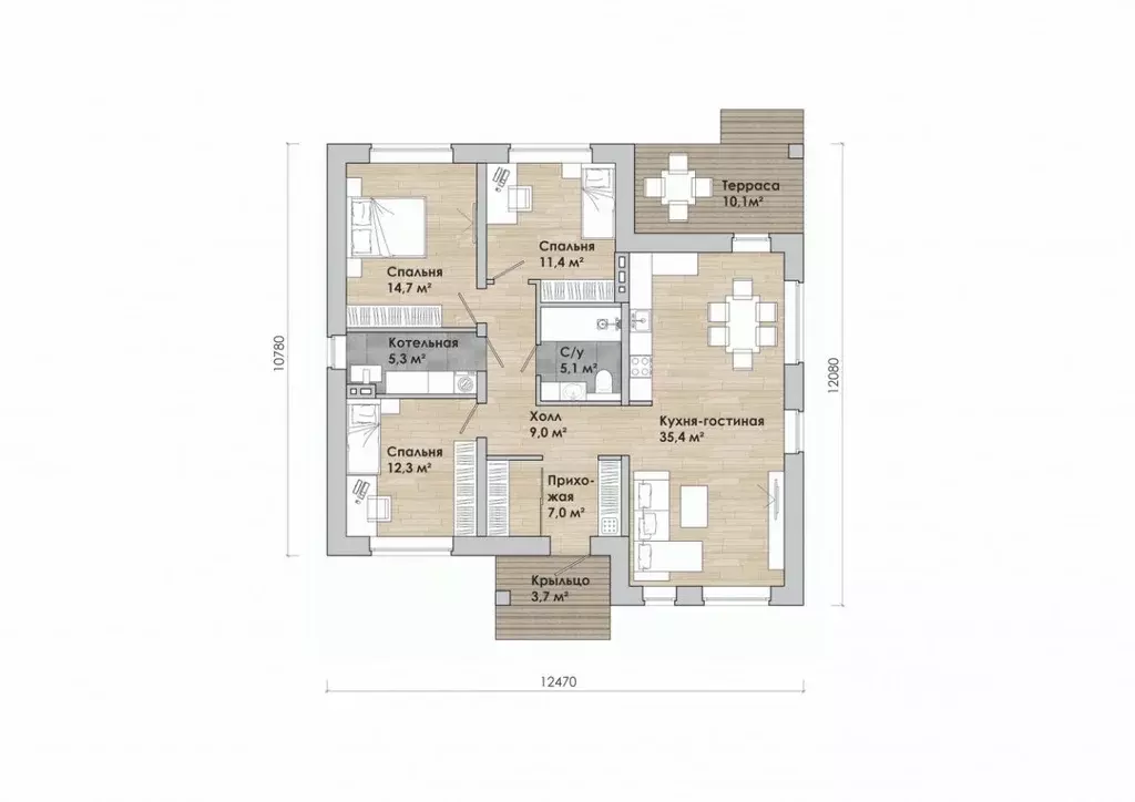 Дом в Татарстан, Казань ул. Кызыл Ромашка, 7 (114 м) - Фото 1